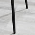 2x Nora Dark Grey Velvet Dining Chairs Black Legs