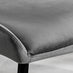 Leonardo Black Leg Glass Dining Table & 6 Dark Grey Nora Black Leg Chairs