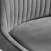 2x Nora Dark Grey Velvet Dining Chairs Black Legs