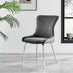 Leonardo 4 Table and 4 Dark Grey Nora Silver Leg Chairs