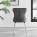 Leonardo 4 Table and 4 Dark Grey Nora Silver Leg Chairs