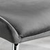Atlanta 6 White Dining Table and 6 Dark Grey Nora Silver Leg Chairs