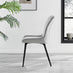 Adley Grey Concrete Effect Storage Dining Table & 4 Light Grey Nora Black Leg Chairs