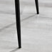 2x Nora Light Grey Velvet Dining Chairs Black Legs