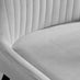 2x Nora Light Grey Velvet Dining Chairs Black Legs