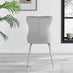 Novara 100cm Round Dining Table and 4 Light Grey Nora Silver Leg Chairs