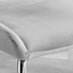 2x Nora Light Grey Velvet Dining Chairs Silver Legs