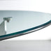 Novara Chrome Metal Round Glass Dining Table And 4 Black Lorenzo Dining Chairs