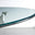 Novara Round Glass and Silver Metal 4 Seater Dining Table