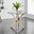 Novara 100cm Round Gold Leg Dining Table & 2 White Corona Gold Chairs