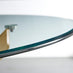 Novara Gold Metal Round Glass Dining Table And 4 Cappuccino Beige Corona Gold Dining Chairs