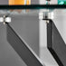 Novara Round Glass and Black Metal 6 Seater Dining Table