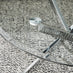 Novara Round Glass and Silver Coffee Table