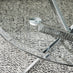 Novara Round Glass and Silver Coffee Table