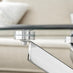 Novara Round Glass and Silver Coffee Table