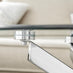 Novara Round Glass and Silver Coffee Table