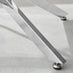 Novara Round Glass and Silver Coffee Table