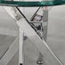 Novara Round Glass and Silver Side Table