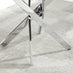 Novara Grey Concrete Effect Round Dining Table & 4 Grey Corona Silver Chairs