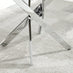 Novara Round Concrete Effect and Silver Metal 4 Seater Dining Table
