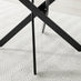 Novara Grey Concrete Effect Black Leg 120cm Round Dining Table & 6 Black Calla Black Leg Chairs