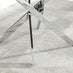 Novara Grey Concrete Effect 120cm Round Dining Table & 6 Cappuccino Milan Chrome Leg Chairs