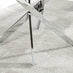 Novara Grey Concrete Effect 120cm Round Dining Table & 6 Cappuccino Milan Chrome Leg Chairs