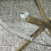 Novara Round Glass and Gold Coffee Table