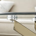 Novara Round Glass and Gold Coffee Table