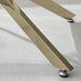Novara Round Glass and Gold Coffee Table