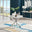 Novara Round White Marble Effect and Silver Metal 4 Seater Dining Table