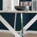 Novara White Marble Round Dining Table & 4 Grey Lorenzo Chairs