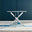 Novara Round White Marble Effect and Silver Metal 4 Seater Dining Table