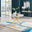 Novara Round White Marble Effect and Gold Metal 4-6 Seater Dining Table