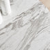 Novara Round White Marble Effect and Gold Metal 4-6 Seater Dining Table