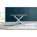 Novara White Marble 120cm Round Dining Table & 4 Cappuccino Milan Chrome Leg Chairs