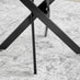 Novara White Gloss Black Leg Round Dining Table & 4 Cappuccino Milan Black Leg Chairs