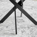 Novara White Gloss Black Leg Round Dining Table & 4 Cappuccino Milan Black Leg Chairs