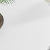 Novara Round White High Gloss and Black Metal 4-6 Seater Dining Table