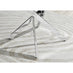 Novara White High Gloss 120cm Round Dining Table & 4 Grey Calla Silver Leg Chairs