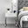 Oxford 1 Drawer White High Gloss Bedside Table