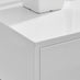 Oxford 1 Drawer White High Gloss Bedside Table