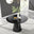 Palma Round Black Semi Gloss 4-6 Seater Dining Table