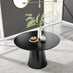 Palma Round Black Semi Gloss 4-6 Seater Dining Table