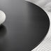 Palma Black Semi Gloss Round Dining Table & 4 Mustard Willow Chairs