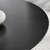 Palma Black Semi Gloss Round Dining Table & 4 Mustard Willow Chairs
