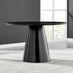 Palma Round Black Semi Gloss 4-6 Seater Dining Table