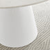 Palma Beige Stone Effect Round Dining Table & 4 Grey Corona Silver Chairs