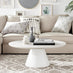 Palma Round Beige Stone Coffee Table