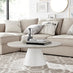 Palma Round Beige Stone Coffee Table